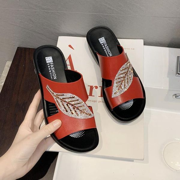 slippers summer women's with slope large size middle-aged and elderly shoes non-slip fashion soft bottom sandals, Black
slippers summer women's with slope large size middle-aged and elderly shoes non-slip fashion soft bottom sandals, Black