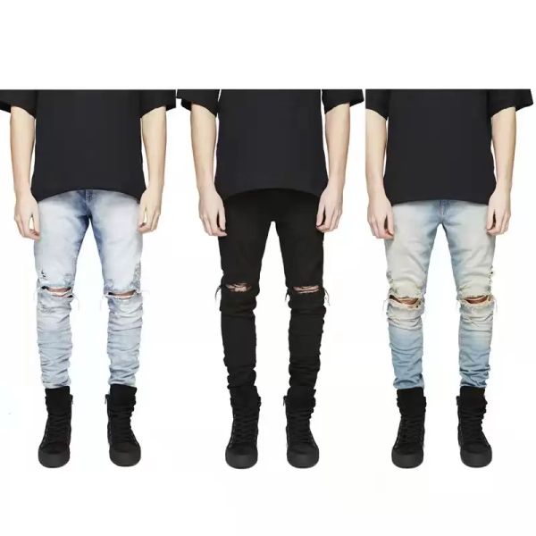 21ss men's fashion washed jeans casual jeans distressed slim stretch denim riding hip hop street jeans's -xll, Blue
21ss men's fashion washed jeans casual jeans distressed slim stretch denim riding hip hop street jeans's -xll, Blue