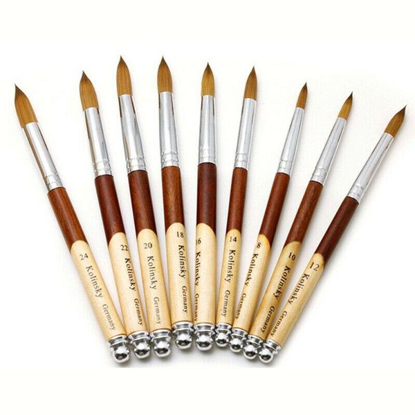 nail brushes 1 pc est acrylic brush good quality art wood handle gel builder manicure drawing tools size 8-24, Yellow
nail brushes 1 pc est acrylic brush good quality art wood handle gel builder manicure drawing tools size 8-24, Yellow