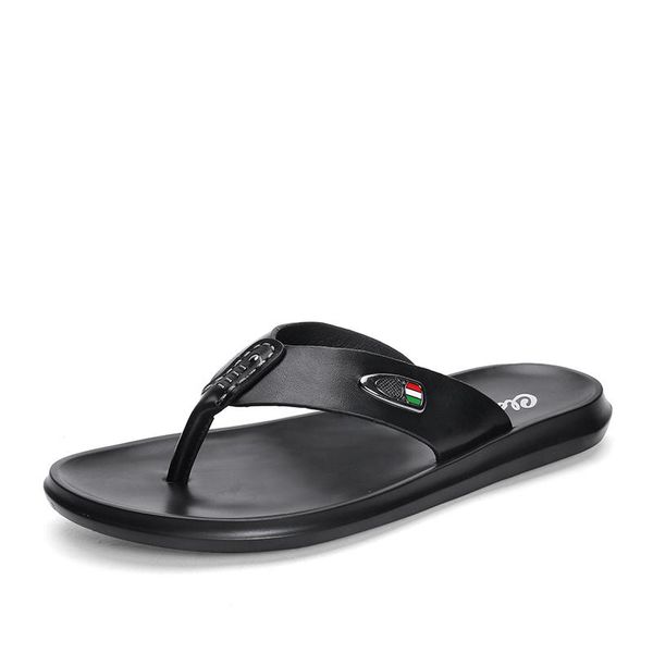 slippers 2021 summer men's casual leather soft flat men flip flops lightweight outdoor walking sandal man large size 46 footwear, Black
slippers 2021 summer men's casual leather soft flat men flip flops lightweight outdoor walking sandal man large size 46 footwear, Black