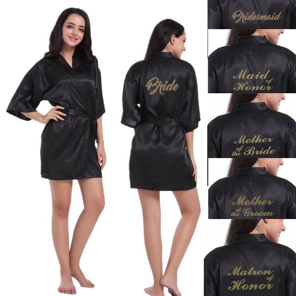 women's sleepwear black gold bathrobe bride satin robe women getting married hen party sisters sqaud mother wedding bridesmaid robes, Black;red
women's sleepwear black gold bathrobe bride satin robe women getting married hen party sisters sqaud mother wedding bridesmaid robes, Black;red