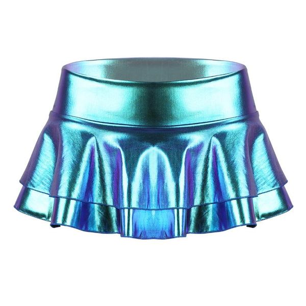 skirts women low out clubwear shiny metallic rise double layered ruffled leotard mini skirt for dance raves parties costumes, Black
skirts women low out clubwear shiny metallic rise double layered ruffled leotard mini skirt for dance raves parties costumes, Black