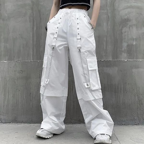 women's pants & capris harajuku goth trouser chain white overalls korean version of ins hip-hop high waist loose slim straight wide leg, Black;white
women's pants & capris harajuku goth trouser chain white overalls korean version of ins hip-hop high waist loose slim straight wide leg, Black;white