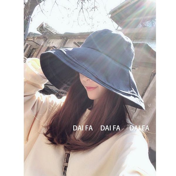 wide brim hats big sun hat women day fisherman ha woman pure color bucket fashion bonnet cap cotton outdoor, Blue;gray
wide brim hats big sun hat women day fisherman ha woman pure color bucket fashion bonnet cap cotton outdoor, Blue;gray