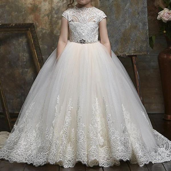 flower girl dresses for wedding sheer lace applique back girls pageant gowns princess girl's, Red;yellow
flower girl dresses for wedding sheer lace applique back girls pageant gowns princess girl's, Red;yellow