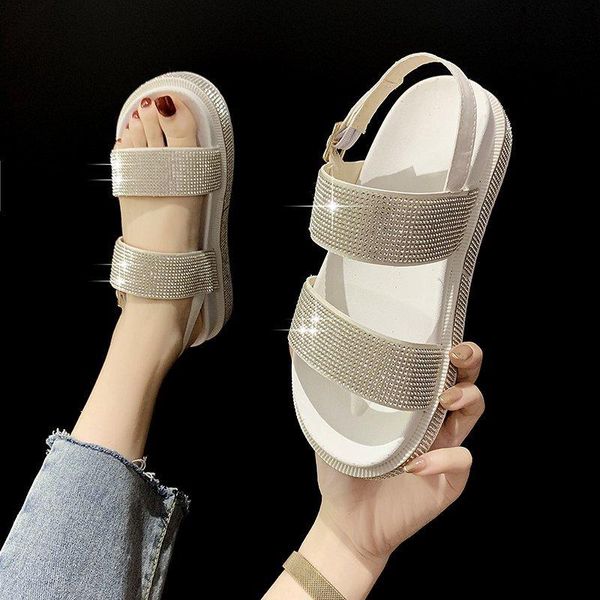 dress shoes rimocy 2021 luxury rhinestones women flat sandals fashion ankle strap platform casual beach outdoor sandalias, Black
dress shoes rimocy 2021 luxury rhinestones women flat sandals fashion ankle strap platform casual beach outdoor sandalias, Black