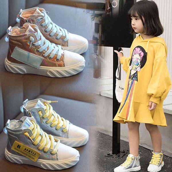 children's high sports 2020 spring and autumn new fashion boys' casual board girls' korean breathable shoes trend, Black 
children's high sports 2020 spring and autumn new fashion boys' casual board girls' korean breathable shoes trend, Black