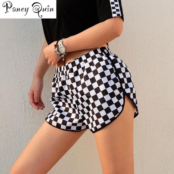 women's shorts women checkerboard side split plaid loose beach short pants womens summer contrast casual femme, White;black
women's shorts women checkerboard side split plaid loose beach short pants womens summer contrast casual femme, White;black
