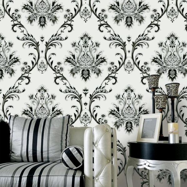 wallpapers black and white floral wallpaper 3d embossed european damask victorian flower wall paper mural living room tv background decor
wallpapers black and white floral wallpaper 3d embossed european damask victorian flower wall paper mural living room tv background decor