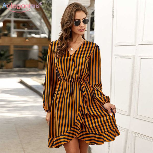 aelegantmis v neck striped summer dress women loose long sleeve short high waist slim ladies es robe ruffles 210607, Black;gray
aelegantmis v neck striped summer dress women loose long sleeve short high waist slim ladies es robe ruffles 210607, Black;gray