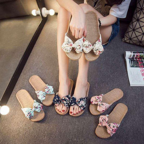slippers 2021 women flax summer casual slides beach shoes ladies indoor home linen floral bow-knot flip flops, Black
slippers 2021 women flax summer casual slides beach shoes ladies indoor home linen floral bow-knot flip flops, Black