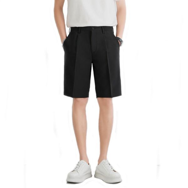 men's shorts handsome men casual solid color black white male daily bottoms suit pants streetwear club comfortable clothing, White;black
men's shorts handsome men casual solid color black white male daily bottoms suit pants streetwear club comfortable clothing, White;black