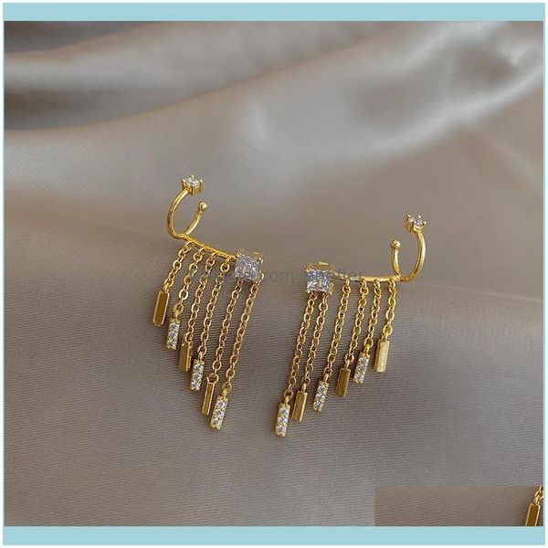 charm jewelryfactory4iv3fashion zircon tassel personality cool wind earbone clip net red temperament earrings girl drop delivery 2021 71xwh, Golden
charm jewelryfactory4iv3fashion zircon tassel personality cool wind earbone clip net red temperament earrings girl drop delivery 2021 71xwh, Golden