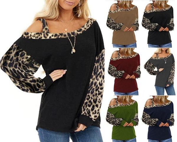 loose t-shirts women jumpers long sleeve casual off-shoulder woman pullovers female patchwork leopard tee shirt c0451 women's t-sh, White
loose t-shirts women jumpers long sleeve casual off-shoulder woman pullovers female patchwork leopard tee shirt c0451 women's t-sh, White