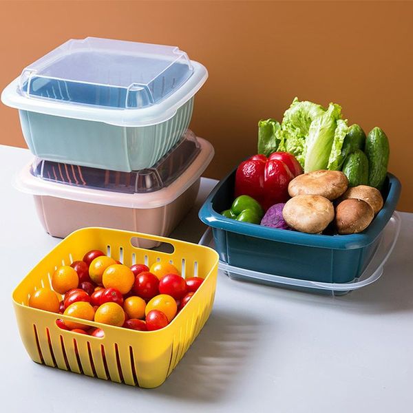 household products double deck vegetable and fruit storage basket organizer kitchen square drain bottles & jars
household products double deck vegetable and fruit storage basket organizer kitchen square drain bottles & jars