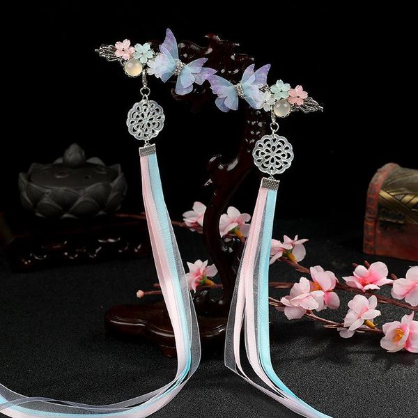 hair clips & barrettes ancient wind jewelry hanfu chiffon butterfly clip for headwear ornament children's super fairy ribbon, Golden;silver
hair clips & barrettes ancient wind jewelry hanfu chiffon butterfly clip for headwear ornament children's super fairy ribbon, Golden;silver