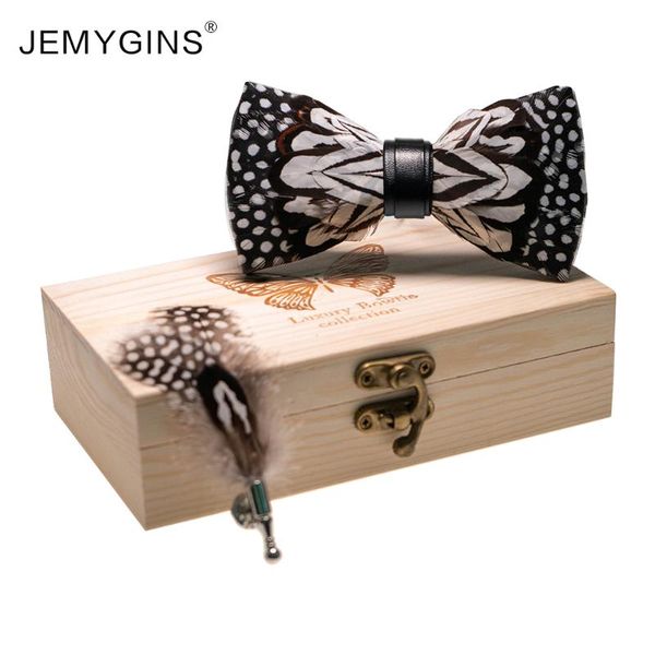 bow ties jemygins original design mens tie hand- natural feather bowties black white adjustable gravata pine gift box set, Black;gray
bow ties jemygins original design mens tie hand- natural feather bowties black white adjustable gravata pine gift box set, Black;gray