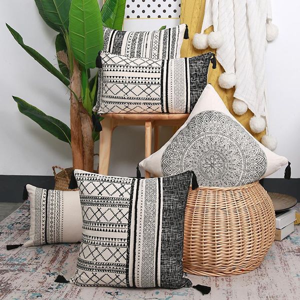 cushion/decorative pillow cotton pillowcase black white nordic geometric print cushion cover modern boho decor sofa chair throw pillows with
cushion/decorative pillow cotton pillowcase black white nordic geometric print cushion cover modern boho decor sofa chair throw pillows with