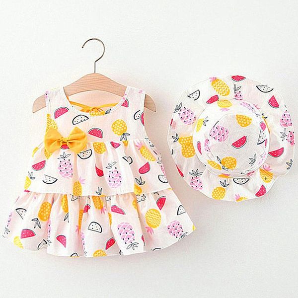 girl's dresses baby girls dress 7 year old girl sleeveless pineapple print princess hat outfits o neck summer clothes, Red;yellow
girl's dresses baby girls dress 7 year old girl sleeveless pineapple print princess hat outfits o neck summer clothes, Red;yellow