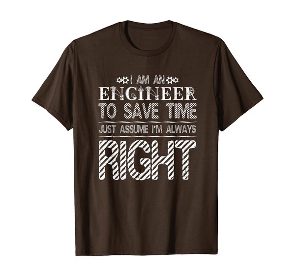 funny engineer, i am an engineer to save time t-shirt, White;black