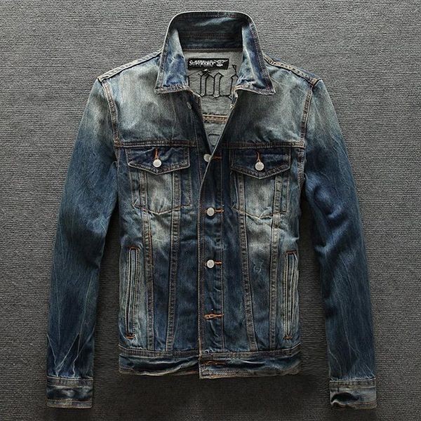 men's jackets spring autumn men superably brand bomber coat fashion retro designer skulls printed cotton denim jacket jeso, Black;brown
men's jackets spring autumn men superably brand bomber coat fashion retro designer skulls printed cotton denim jacket jeso, Black;brown