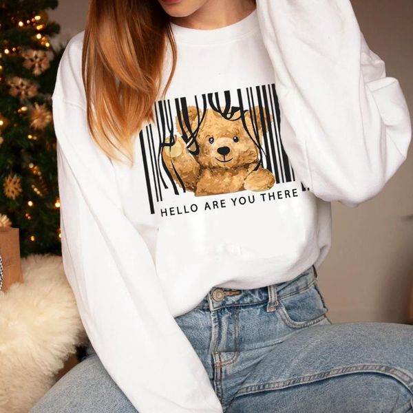 women's hoodies & sweatshirts hello are you there sweatshirt cute bear graphic sweats harajuku kawaii style pullovers women casual cott, Black
women's hoodies & sweatshirts hello are you there sweatshirt cute bear graphic sweats harajuku kawaii style pullovers women casual cott, Black