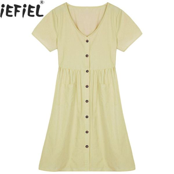 maternity dresses dress pregnant women soft comfortable cotton casual button pocket clothes summer pure color plus size pregnancy, White
maternity dresses dress pregnant women soft comfortable cotton casual button pocket clothes summer pure color plus size pregnancy, White