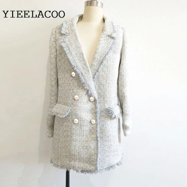women jacket tweed grey blue spring / autumn winter long sleeve business ladies one piece coat women's jackets, Black;brown
women jacket tweed grey blue spring / autumn winter long sleeve business ladies one piece coat women's jackets, Black;brown