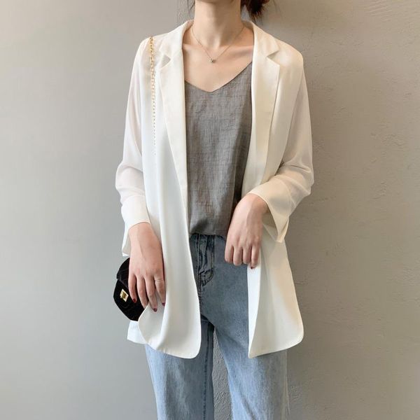 spring summer fashion casual notched single breasted black white loose patchwork long blazer coat women sb431 women's suits & blazers, White;black
spring summer fashion casual notched single breasted black white loose patchwork long blazer coat women sb431 women's suits & blazers, White;black