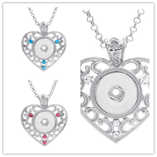 pendant necklaces hollow crystal heart flower snap button necklace fit 18/20mm fashion jewelry with 55cm stainless steel chain, Silver
pendant necklaces hollow crystal heart flower snap button necklace fit 18/20mm fashion jewelry with 55cm stainless steel chain, Silver