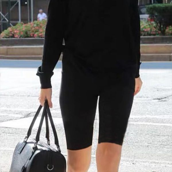 high waist elastic fashion women short streetwear fitness cycling knee length black bottoms summer casual biker, White;black
high waist elastic fashion women short streetwear fitness cycling knee length black bottoms summer casual biker, White;black