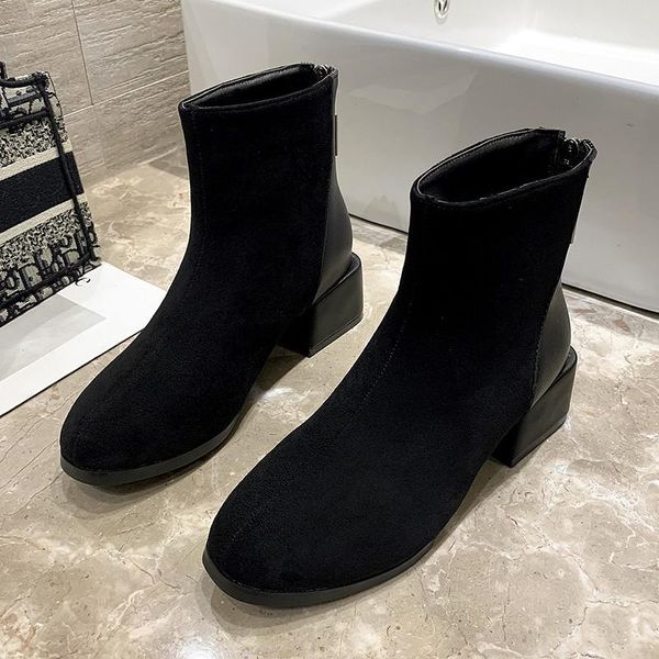 boots foreign trade shoes, fashion, elastic boots, socks and in autumn winter, women's export of thick-heeled short h, Black
boots foreign trade shoes, fashion, elastic boots, socks and in autumn winter, women's export of thick-heeled short h, Black