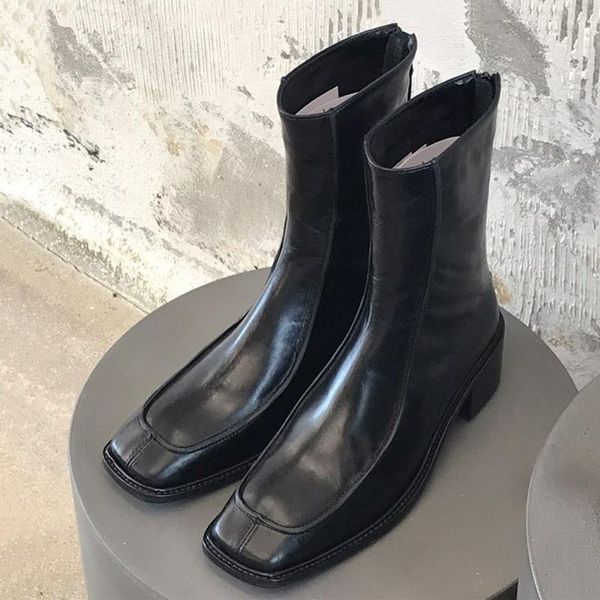 boots women motocyle autumn square toe chunky med heels shoes ladies booties zapatos mujer black zip ankle
boots women motocyle autumn square toe chunky med heels shoes ladies booties zapatos mujer black zip ankle