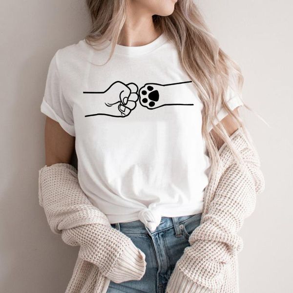 women's t-shirt funny fist bump cute dog mom graphic tee shirt women summer short sleeve gift tshirt for friend puppy, White
women's t-shirt funny fist bump cute dog mom graphic tee shirt women summer short sleeve gift tshirt for friend puppy, White