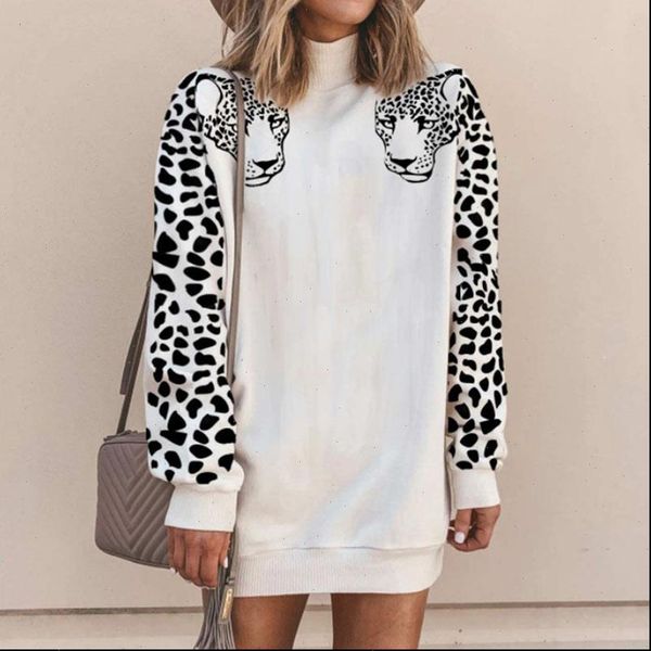 leopard head print s womens sweatshirts dress turtleneck loose spring autumn streetwear pullovers female, Black
leopard head print s womens sweatshirts dress turtleneck loose spring autumn streetwear pullovers female, Black