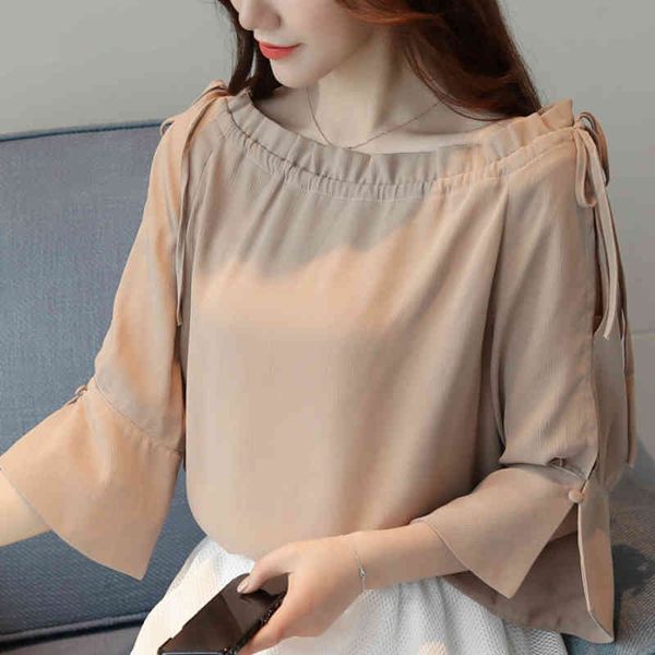 womens and blouses flare sleeve blouse women blusas mujer de moda slash neck chiffon blouse off shoulder c870 210426, White
womens and blouses flare sleeve blouse women blusas mujer de moda slash neck chiffon blouse off shoulder c870 210426, White