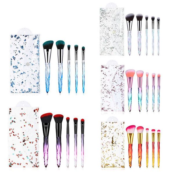 makeup brushes 5 pcs crystal transparent diamond handle set eye shadow eyelash lip concealer blush make up brush tool
makeup brushes 5 pcs crystal transparent diamond handle set eye shadow eyelash lip concealer blush make up brush tool