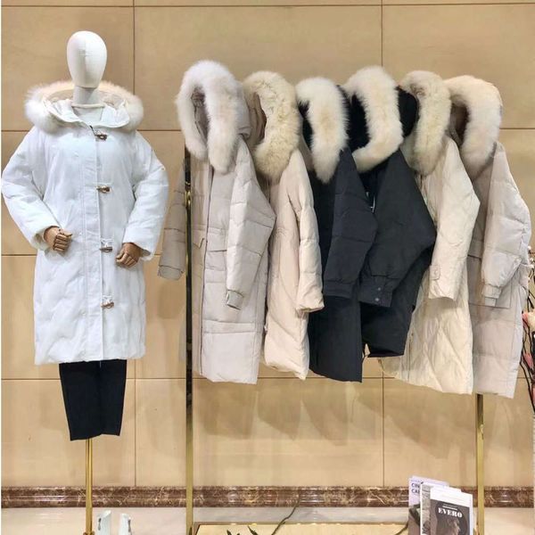 winter dashan down jacket women's clothing counter withdrawal of fur sect, Black 
winter dashan down jacket women's clothing counter withdrawal of fur sect, Black