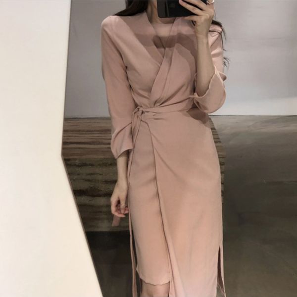 women's jackets chic spring summer french style women retro elegant waist knee-length irregular v-neck dress ijiz, Black;brown
women's jackets chic spring summer french style women retro elegant waist knee-length irregular v-neck dress ijiz, Black;brown