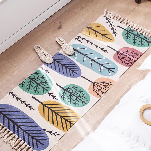 carpets nordic cotton and linen long mats bedroom bedside living room sofa coffee table hand-woven tassel carpet
carpets nordic cotton and linen long mats bedroom bedside living room sofa coffee table hand-woven tassel carpet
