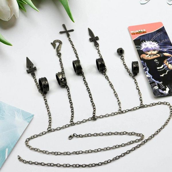 charm bracelets anime x kurapika cosplay action figure toys metal ring bracelet vintage cross finger chain pendant for kids, Golden;silver
charm bracelets anime x kurapika cosplay action figure toys metal ring bracelet vintage cross finger chain pendant for kids, Golden;silver