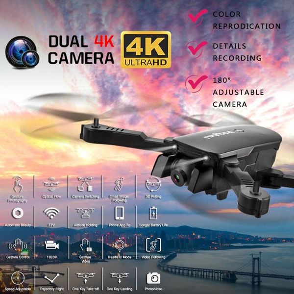 2.4ghz 4ch 4k wifi optical-flow dual adjustable angle camera rc quadcopter drone helicopters aircraft quadrocopter toys drones
2.4ghz 4ch 4k wifi optical-flow dual adjustable angle camera rc quadcopter drone helicopters aircraft quadrocopter toys drones