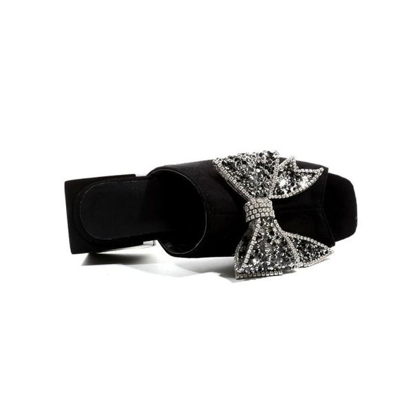 slippers summer sandals women bowknot rhinestone high heels ladies plus size mid-heel non-slip party nightclub fashion, Black
slippers summer sandals women bowknot rhinestone high heels ladies plus size mid-heel non-slip party nightclub fashion, Black