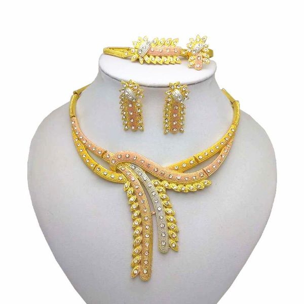 wedding jewelry sets wholesale african costume gold color set nigerian imitate crystal necklace bracelet earring ring, Slivery;golden
wedding jewelry sets wholesale african costume gold color set nigerian imitate crystal necklace bracelet earring ring, Slivery;golden