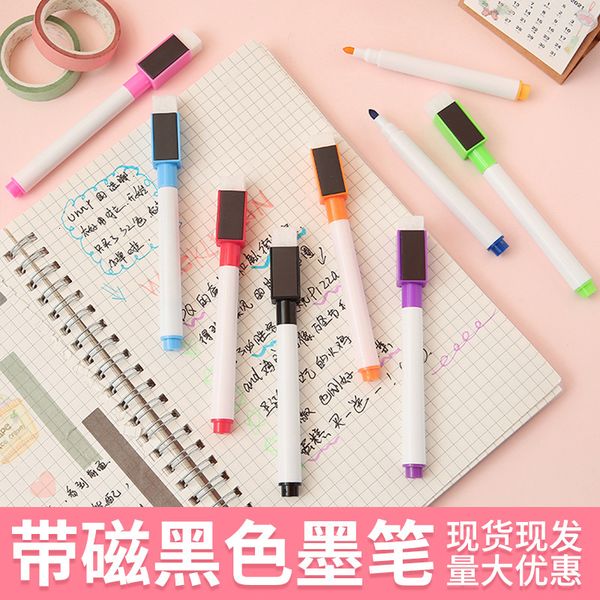 painting pens color plastic shell magnetic black ink head with air hole, erasable whiteboard pen, Black;red
painting pens color plastic shell magnetic black ink head with air hole, erasable whiteboard pen, Black;red