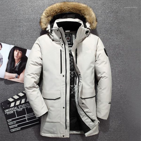 men's down & parkas jackets big real fur collar warm parka -30 degrees men casual 90% white duck coats winter snow overcoat, Black
men's down & parkas jackets big real fur collar warm parka -30 degrees men casual 90% white duck coats winter snow overcoat, Black