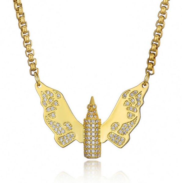 hip hop bullet butterfly pendant necklaces for men women luxury designer mens bling diamond gold chain necklace jewelry love gift, Silver
hip hop bullet butterfly pendant necklaces for men women luxury designer mens bling diamond gold chain necklace jewelry love gift, Silver
