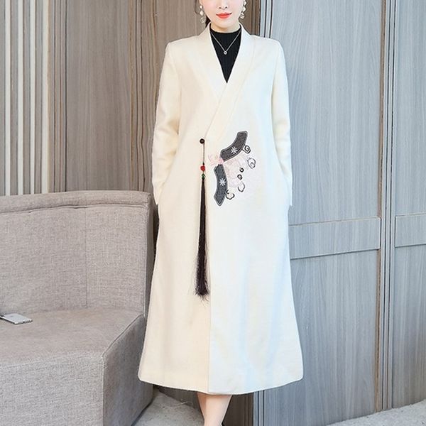 traditional chinese clothing meditation clothes long tang suit winter woolen long coat chinese new year trench outerwear 11630, Red
traditional chinese clothing meditation clothes long tang suit winter woolen long coat chinese new year trench outerwear 11630, Red