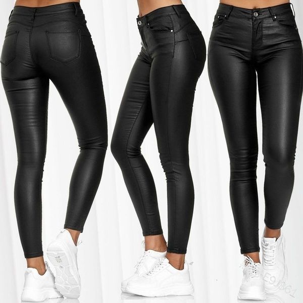 capri pure leather-colored mode small, women's , tight-fitting ladies drawing high-waisted pants, Black;white
capri pure leather-colored mode small, women's , tight-fitting ladies drawing high-waisted pants, Black;white