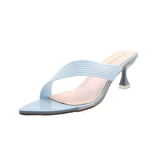 sandals nice women's pointed toe transparent muller shoes thin high heels ladies summer slippers narrow band elegant, Black
sandals nice women's pointed toe transparent muller shoes thin high heels ladies summer slippers narrow band elegant, Black